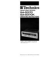 Technics - SA-5370 - Owners manual 